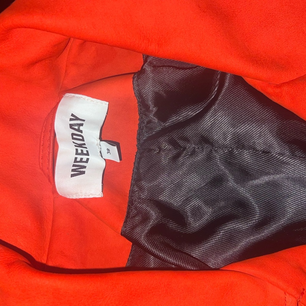 ASOS Red Suede Jacket - Picture 3 of 4